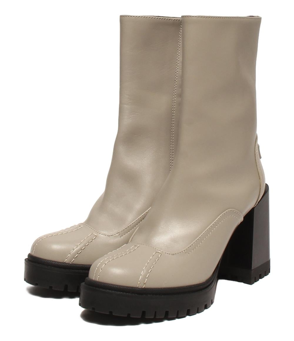 美品 フルラ サイドジップブーツ ショートブーツ YF72CMB レディース SIZE 36 (M) Furla