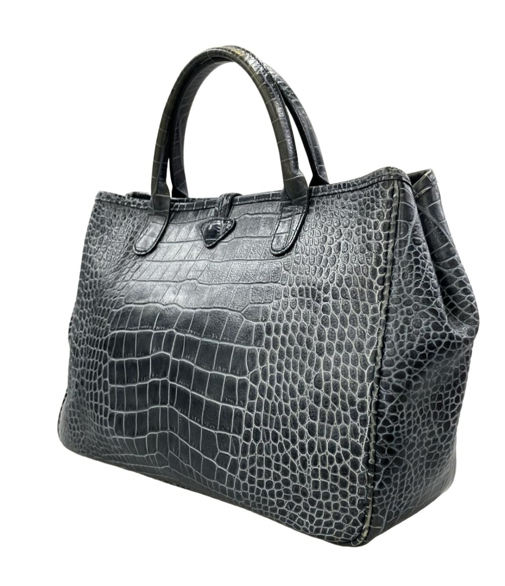 Longchamp ハンドバッグ トートバッグ クロコ型押し ロゾ レディース ロンシャン
