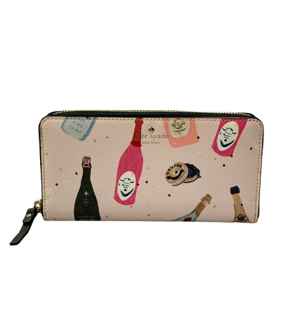 Kate Spade ラウンドファスナー長財布 レザー レディース ケイトスペード