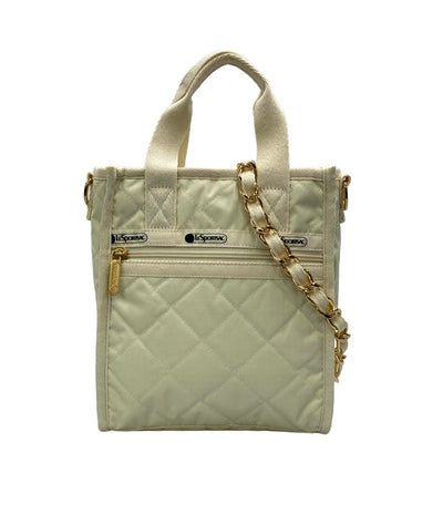 美品 LeSportsac 2way ハンドバッグ ショルダーバッグ 斜め掛け チェーンキルトコレクション サンドバー レディース レスポートサック