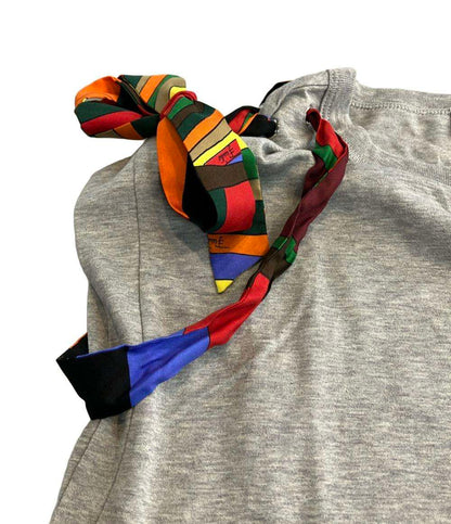 美品 エミリオ・プッチ ノースリーブTシャツ リボン付き レディース SIZE L Emilio Pucci