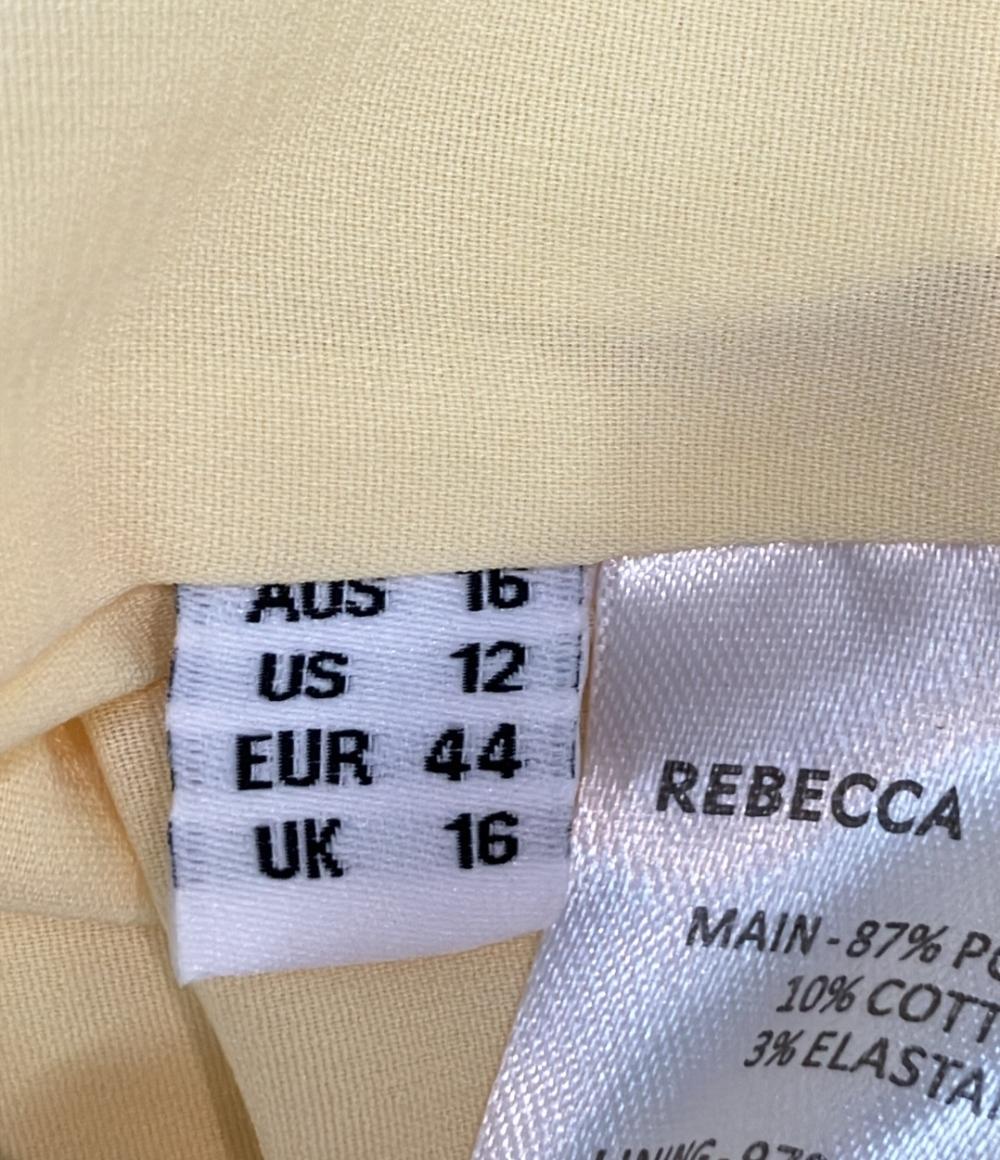 REBECCA VALLANCE 半袖ワンピース ツイード ミニ パフスリーブ ウエストチェーン Aライン タグ付き Claire Short Sleeve Mini Dress レディース