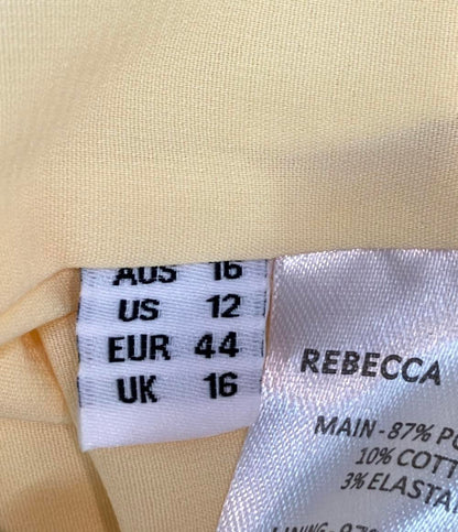 REBECCA VALLANCE 半袖ワンピース ツイード ミニ パフスリーブ ウエストチェーン Aライン タグ付き Claire Short Sleeve Mini Dress レディース