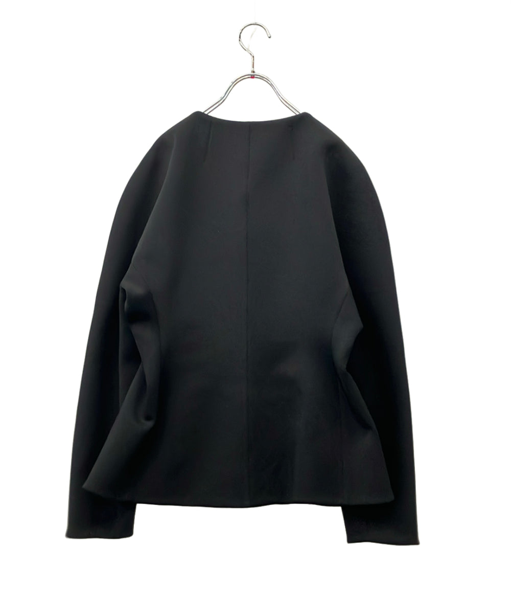 美品 YONFA ノーカラージャケット タグ付き レディース SIZE M ヨンファ