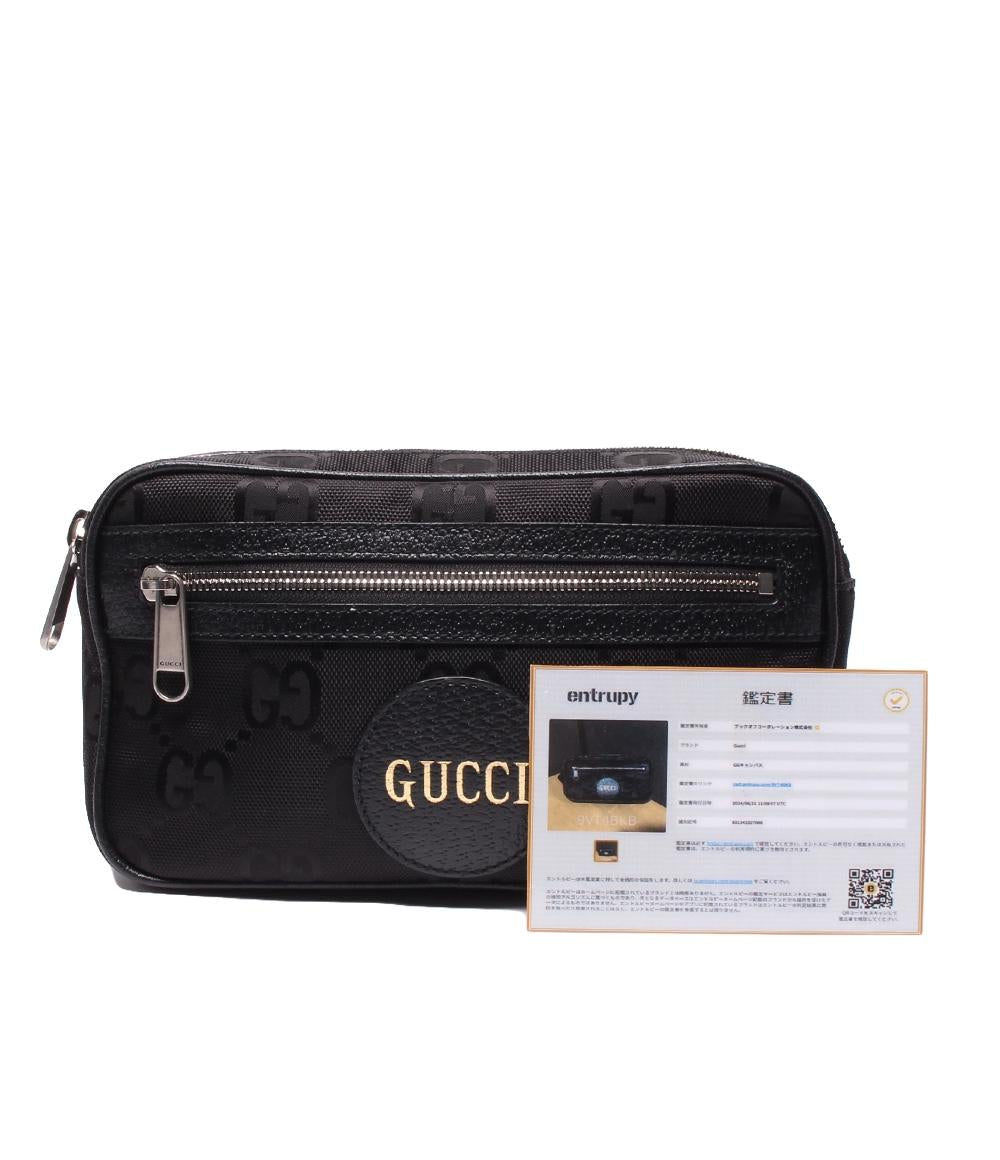 美品 グッチ ウェストバッグ ボディバッグ オフザグリッド GGキャンバス 631341 メンズ GUCCI