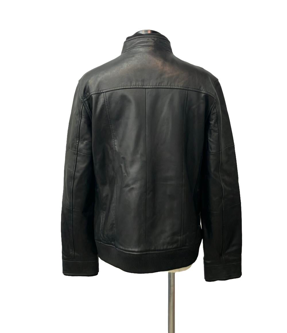 エイケイエム レザージャケット シングルライダース ラムレザー メンズ SIZE XL AKM