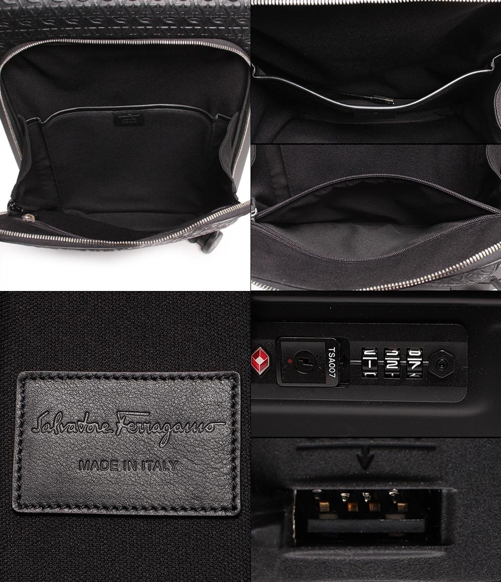 サルヴァトーレフェラガモ キャリーケース トラベルケース トロリー ガンチーニ カーフレザー メンズ Salvatore Ferragamo
