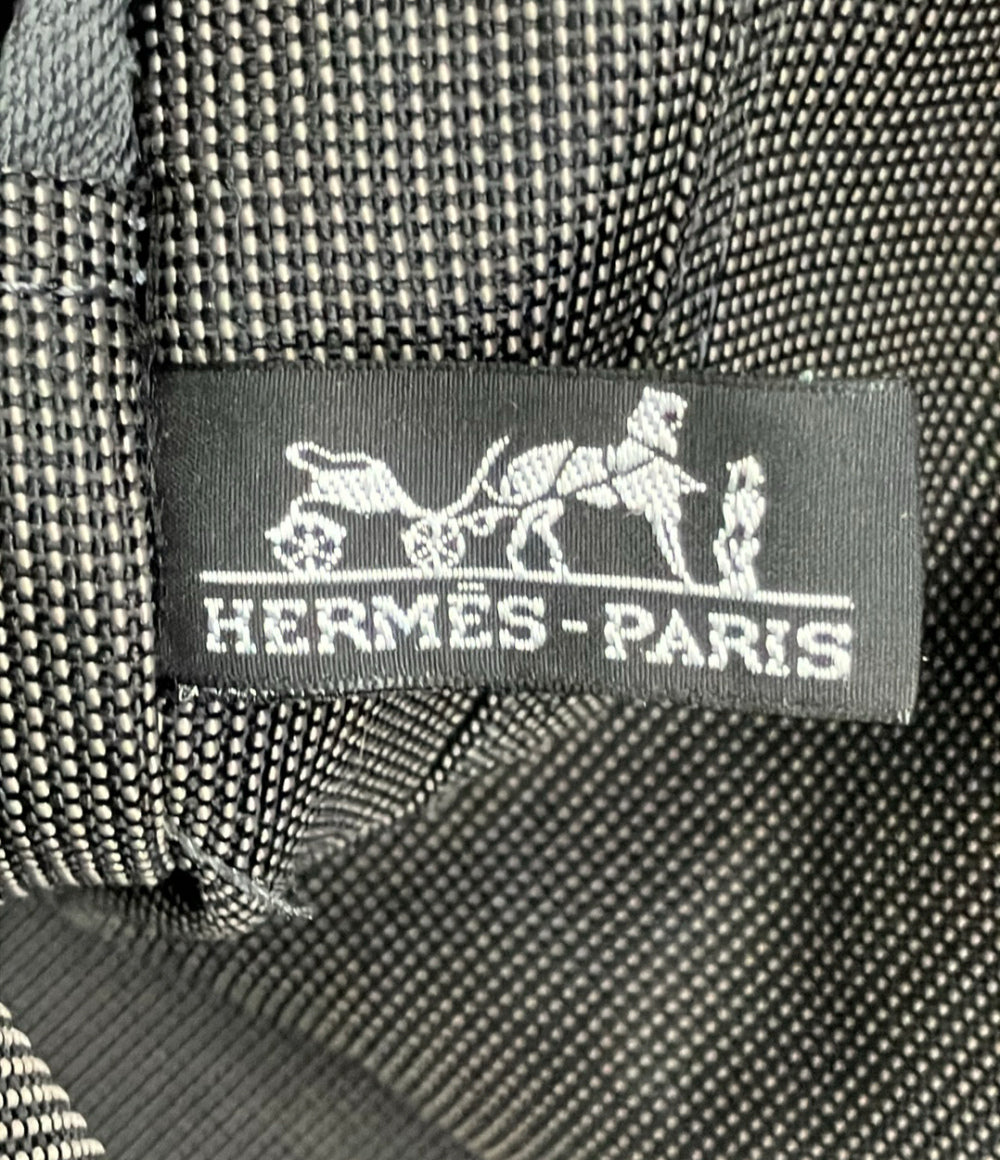 HERMES トートバッグ ナイロンキャンバス エールラインMM レディース エルメス