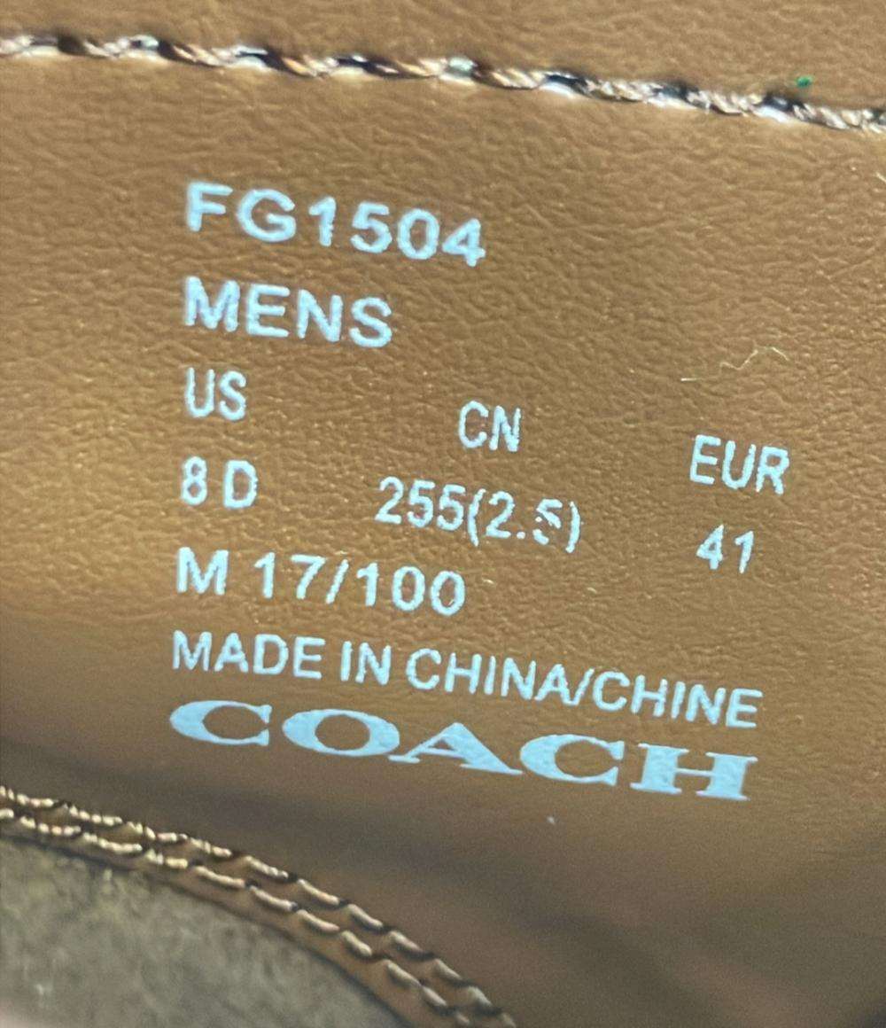 美品 COACH ハイカットスニーカー スエード メンズ SIZE US 8 D (26cm) コーチ