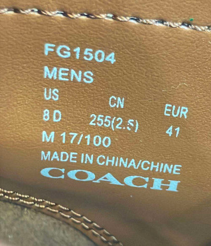 美品 COACH ハイカットスニーカー スエード メンズ SIZE US 8 D (26cm) コーチ