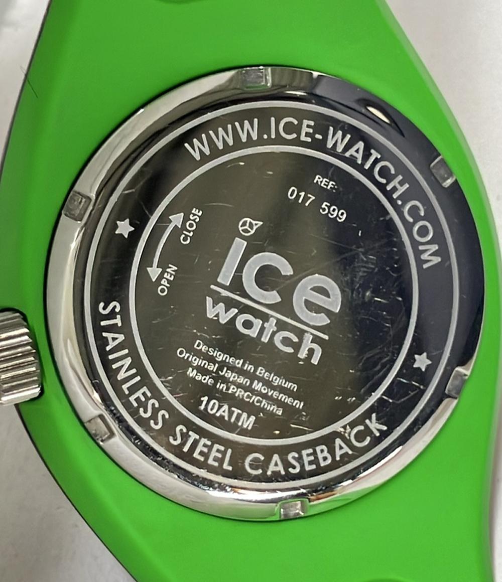 ice watch 腕時計 ブラックグリーンミディアム ピエールクエ クオーツ ブラック 017599 レディース メンズ アイスウォッチ