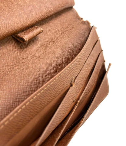 訳あり LOUIS VUITTON 三つ折り長財布 モノグラム M61217 ユニセックス ルイ・ヴィトン