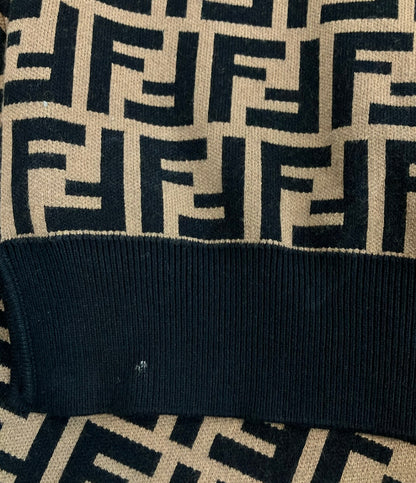 FENDI FFモチーフ 半袖 ニット FZY02-A5QG レディース SIZE 46 (L) フェンディ