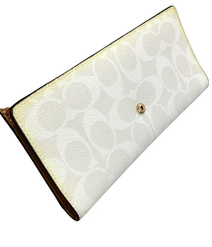 COACH 三つ折り長財布 PVC レザー シグネチャー 88024 レディース コーチ