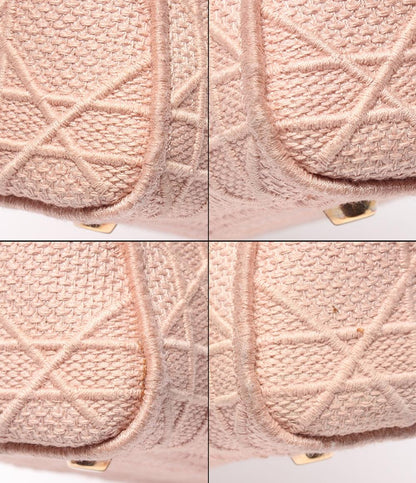 クリスチャンディオール 2way ハンドバッグ ショルダーバッグ 肩掛け 斜め掛け Lady D-Lite カナージュ エンブロイダリー レディース Christian Dior