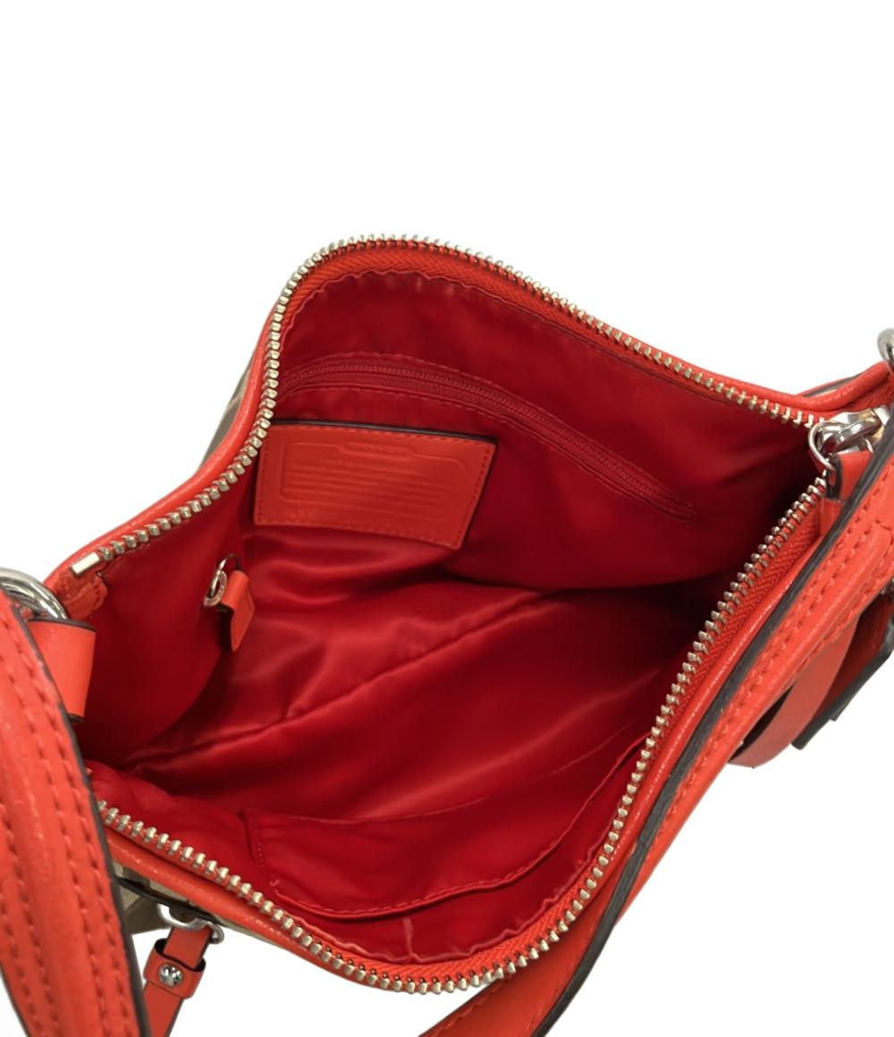 コーチ ショルダーバッグ 肩掛け 斜め掛け 2WAY キャンバス レザー シグネチャー F24063 レディース COACH