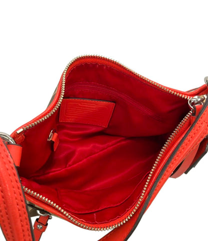 コーチ ショルダーバッグ 肩掛け 斜め掛け 2WAY キャンバス レザー シグネチャー F24063 レディース COACH