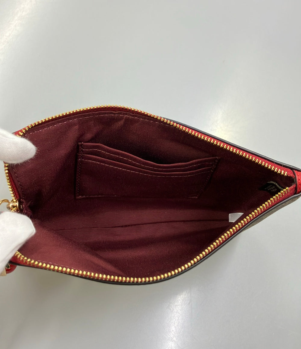 美品 COACH ポーチ シグネチャー レディース コーチ