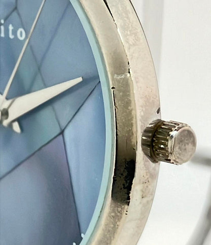 フィールドワーク 腕時計 nattito クオーツ ブルー GY002 レディース Field work