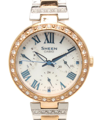 CASIO 腕時計 SHEEN シーン ソーラー シェル SHE-3043 レディース カシオ