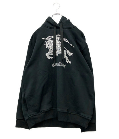 BURBERRY パーカー 長袖 23AW ドレイクロゴ 刺繍 箱付き DRAKE HOODIE 8072776 メンズ SIZE XXL バーバリー