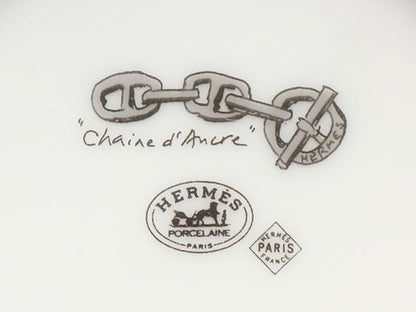 美品 エルメス ソーサー シェーヌダンクル HERMES