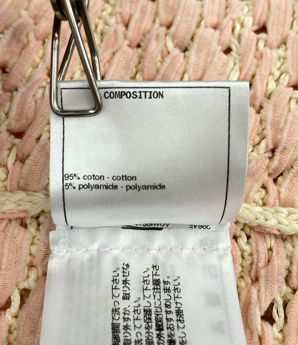 美品 CHANEL 長袖カーディガン ケーブルニット P58549K07658 レディース SIZE 38 (M) シャネル