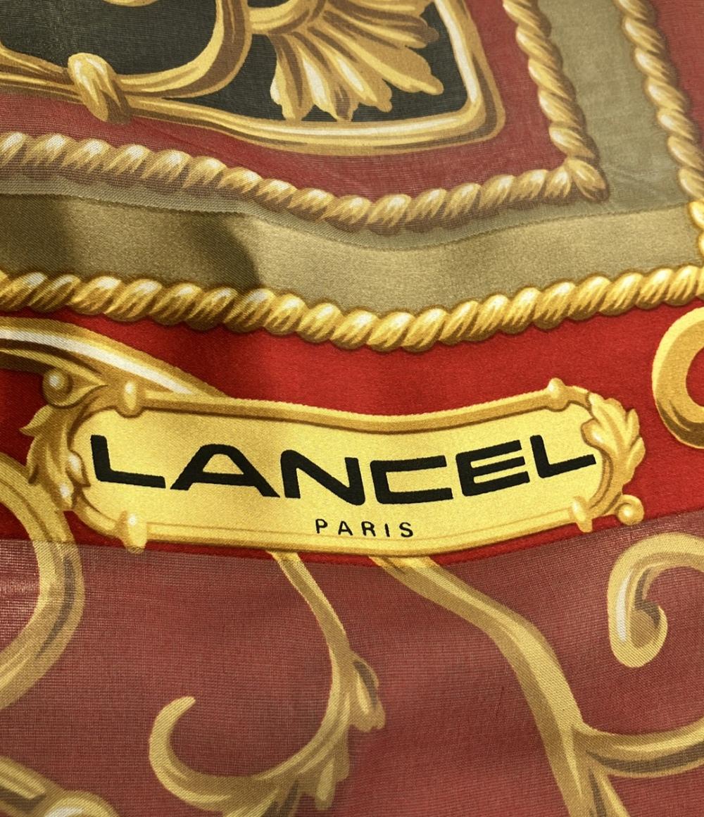 美品 ランセル 大判スカーフ シルク100% レディース LANCEL