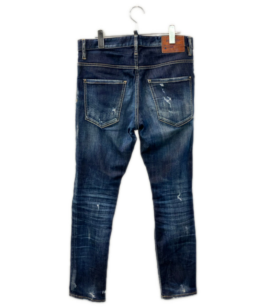 DSQUARED2 長袖 デニムシャツ ダメージ加工 メンズ SIZE 44 (S) ディー