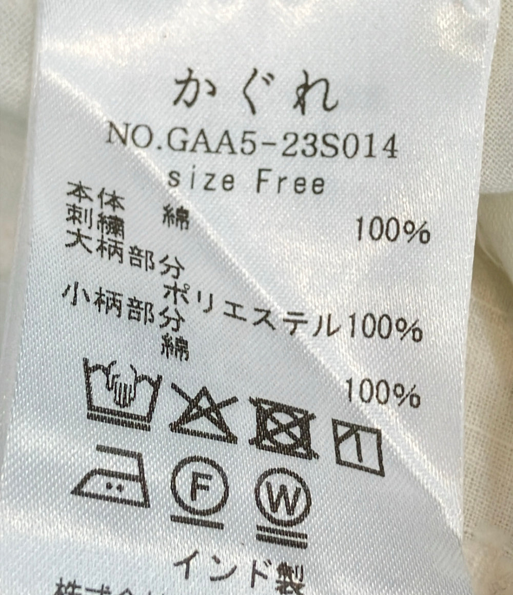 kagure 長袖シャツ ブラウス ジャガード パッチワーク 25SS セレクトショップ GAA5-23S014 レディース SIZE Free (M) かぐれ