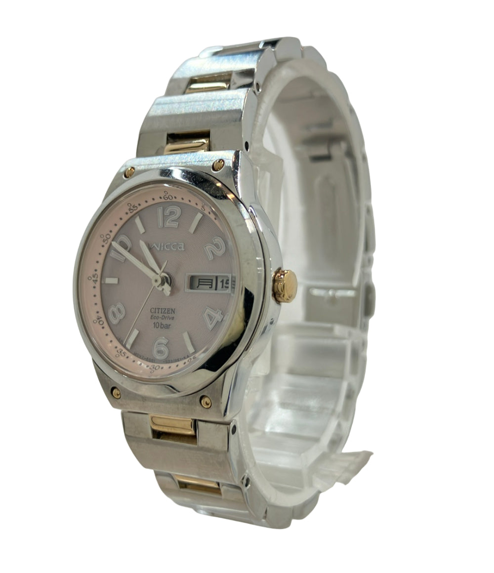 CITIZEN 腕時計 ウィッカ wicca ソーラー ピンク E001-S017505 レディース シチズン