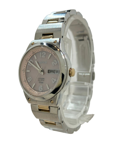 CITIZEN 腕時計 ウィッカ wicca ソーラー ピンク E001-S017505 レディース シチズン