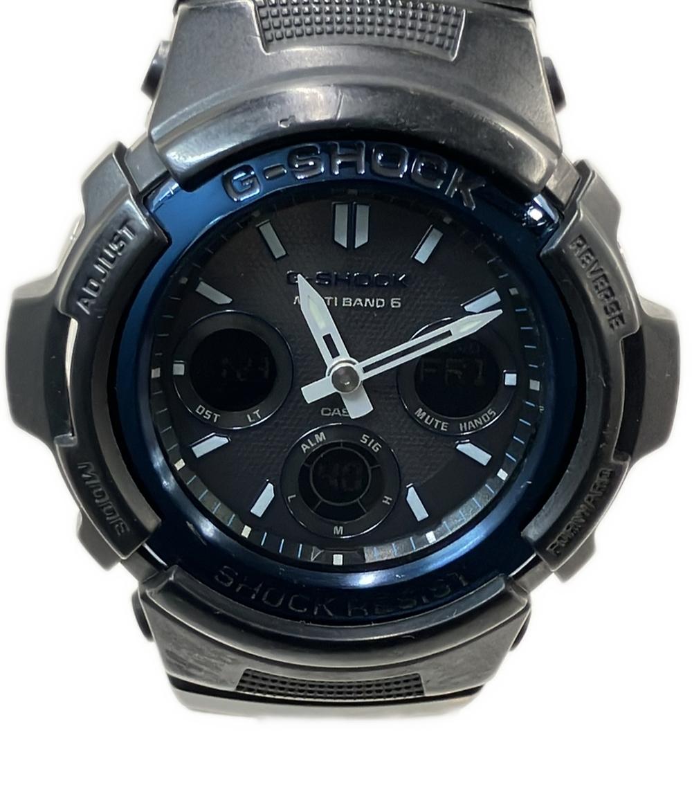 CASIO 腕時計 G-SHOCK ソーラー ブラック AWG-M100A メンズ カシオ