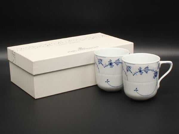 美品 Royal Copenhagen マグカップ 2点セット ペア ブルーコペンハーゲン ロイヤルコペンハーゲン