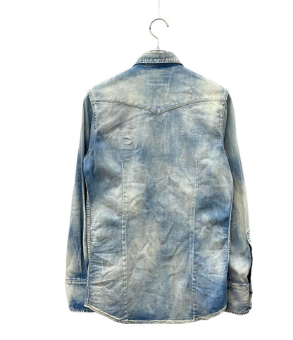 DSQUARED2 長袖 デニムシャツ ダメージ加工 メンズ SIZE 44 (S) ディースクエアード