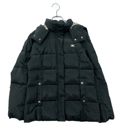 BURBERRY ダウンジャケット フード付き ジップ スナップボタン レディース SIZE M バーバリー