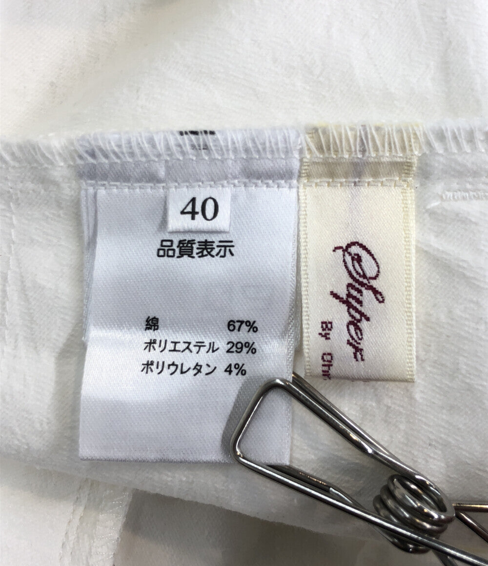 美品 コットンストレッチパンツ      レディース SIZE 40 (M) SUPER BEAUTY