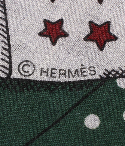 美品 HERMES ストール カレ140 カレジェアン ZOUAVES ET DRAGONS レディース エルメス