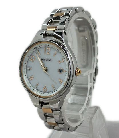 CITIZEN 腕時計 ウィッカ wicca ソーラー ホワイト H0F6-001K102 レディース シチズン