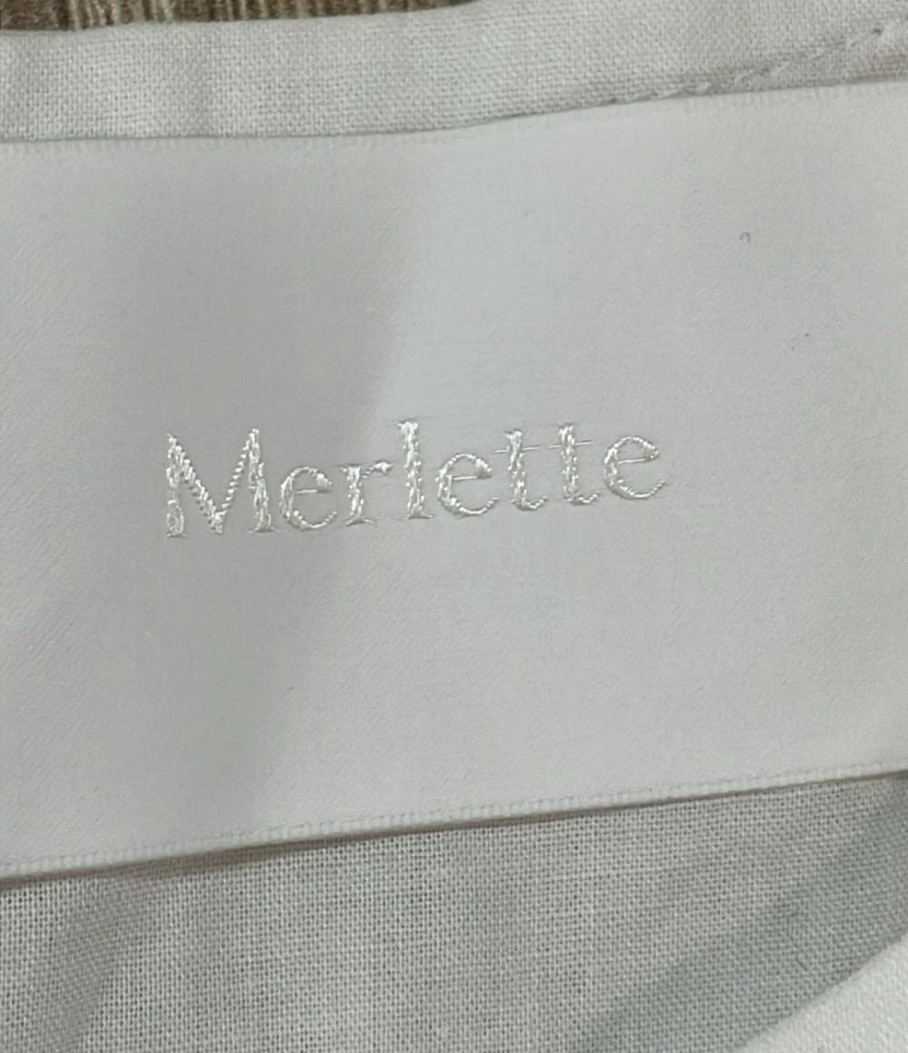 Merlette 長袖ワンピース ティアード フレア チュニック SOLIMAN 9910300018 レディース SIZE XS マーレット