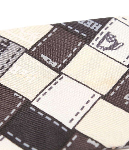 エルメス スカーフ ツイリー シルク100％ ボリュデュック チェック レディース HERMES