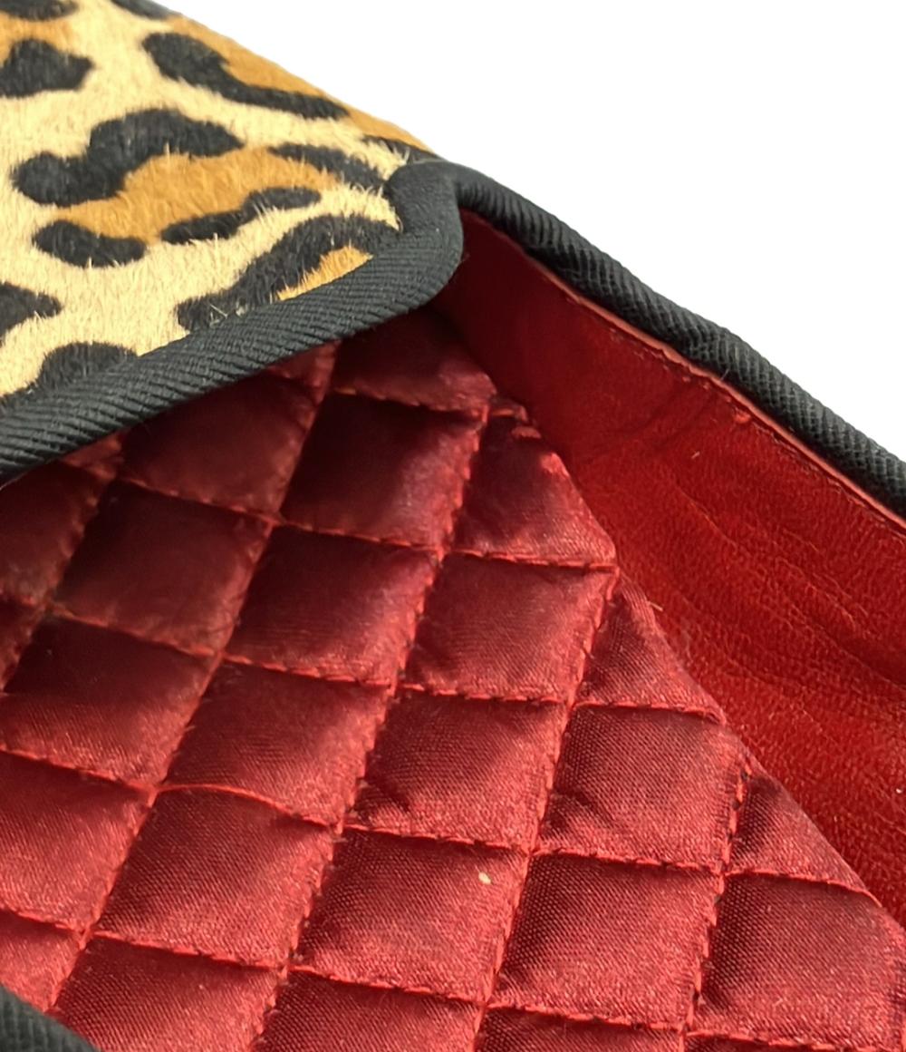 COLE HAAN パンプス フラットシューズ ヒョウ柄 レディース SIZE 7.5 (25cm) コールハーン