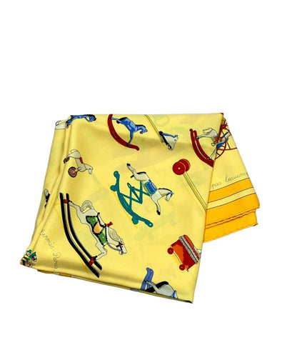 エルメス スカーフ カレ90 シルク100% Raconte moi Le Cheval レディース HERMES