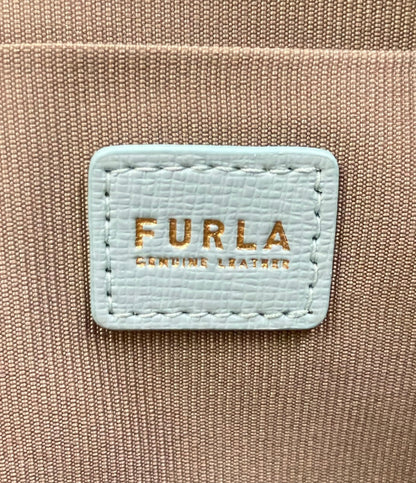 美品 FURLA ポーチ コスメポーチ レザー レディース フルラ