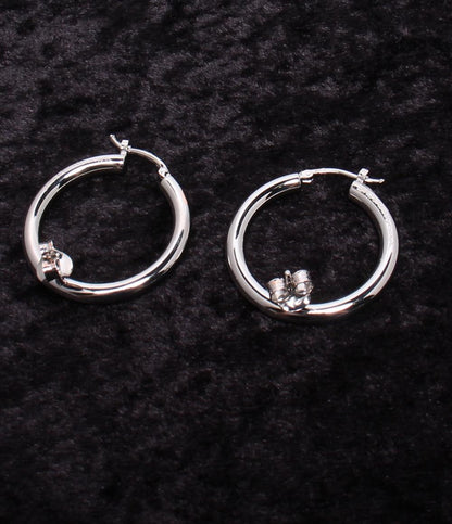 美品 エムエムシックス ピアス SV925 フープ レディース MM6