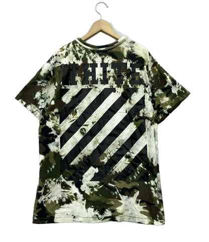 オフホワイト 半袖Tシャツ 迷彩柄 メンズ SIZE S (S) OFF-WHITE