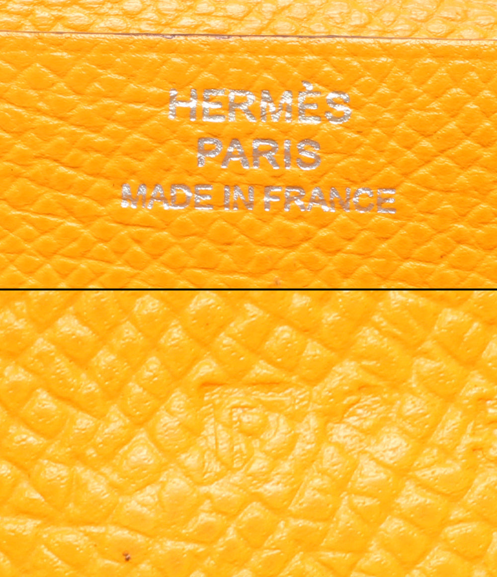 HERMES 長財布 □P刻印 シルバー金具 ヴォーエプソン ベアンスフレ レディース エルメス