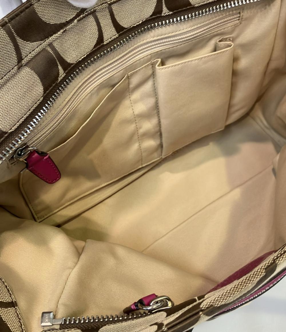 COACH トートバッグ 肩掛け キャリーオール シグネチャー 21151 レディース コーチ