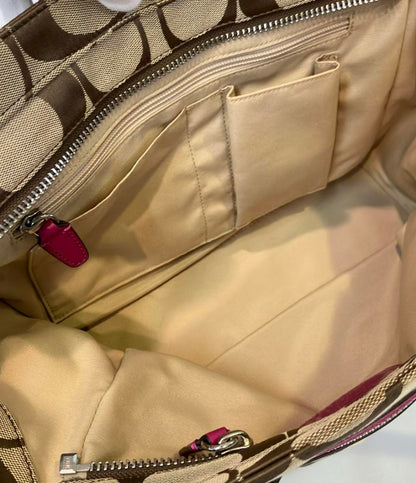 COACH トートバッグ 肩掛け キャリーオール シグネチャー 21151 レディース コーチ