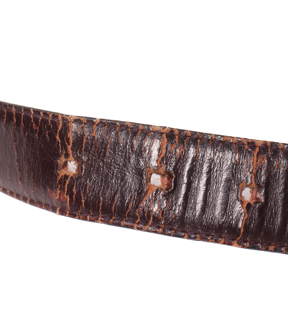 訳あり LOUIS VUITTON ベルト サンチュール クラシック タイガ M6841 メンズ ルイ・ヴィトン